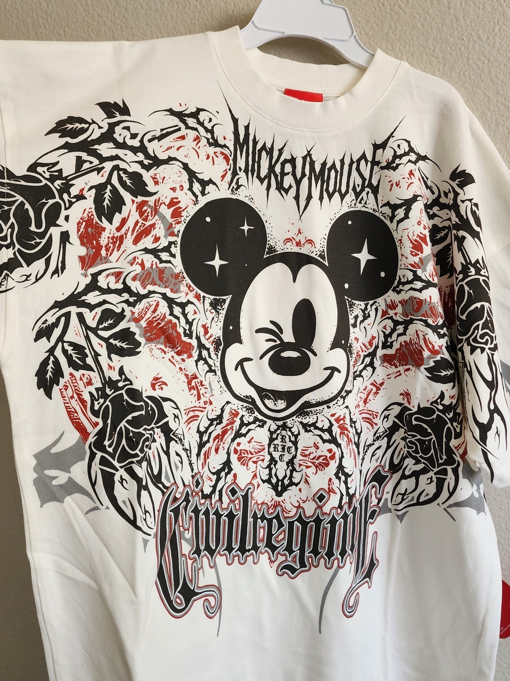 NWT Civil Regime x Disney Mickey Mouse Oversized Graphic T-Shirt M New In Bag